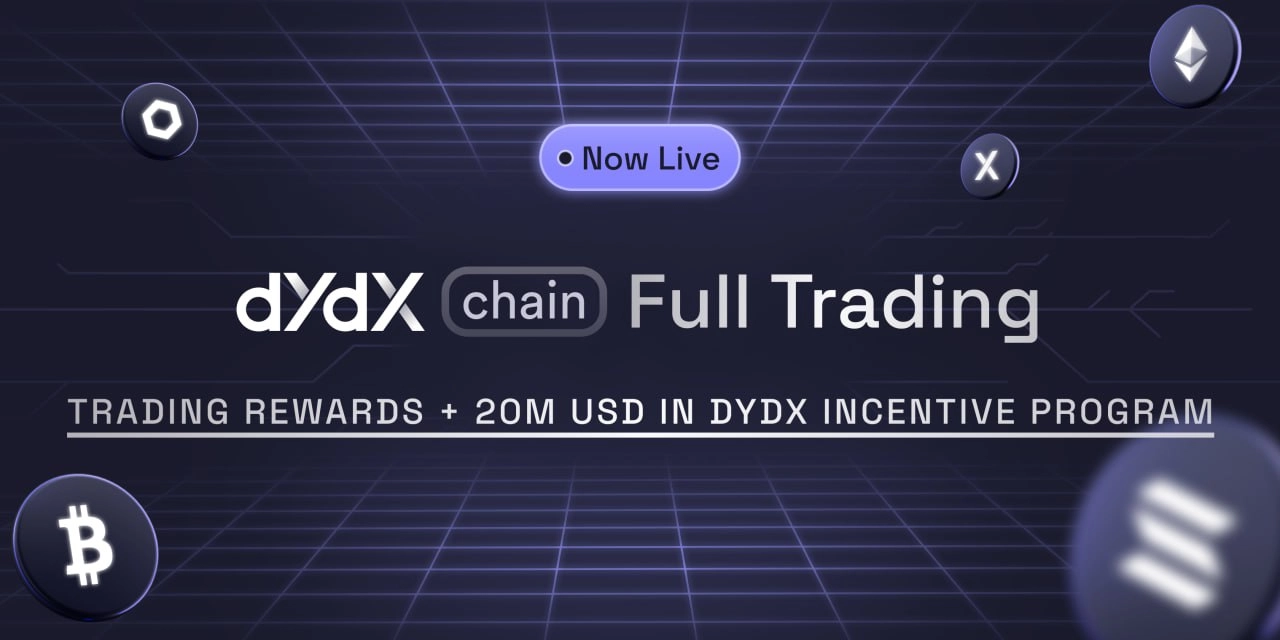 dYdX Chain triển khai chương trình thưởng 20 triệu USD cho người dùng ...