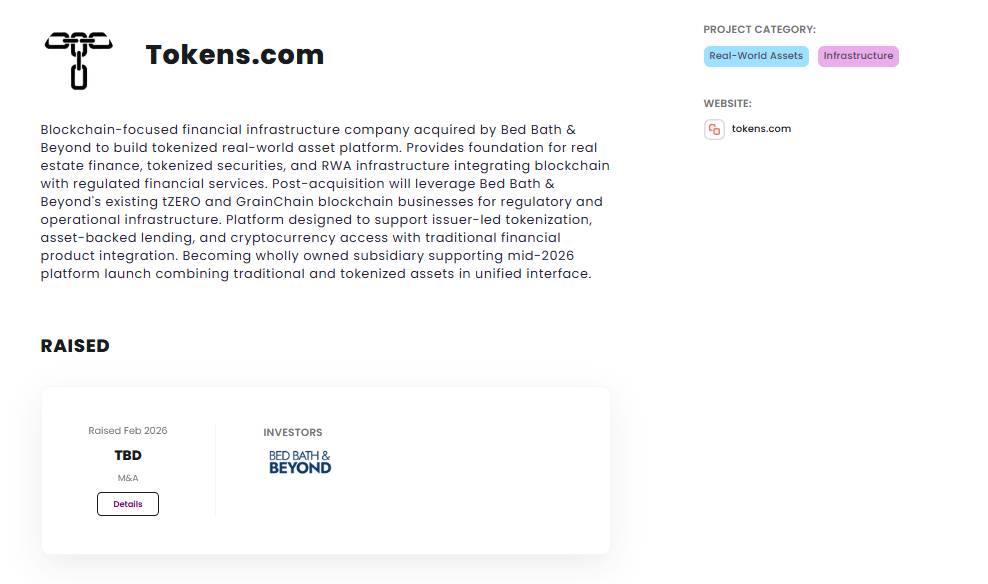 Tokens.com là gì? Cổng thanh khoản cho tài sản thực插图3