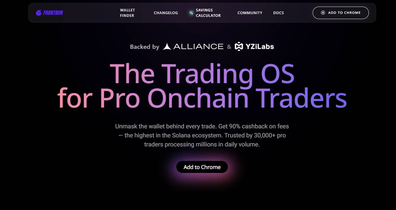 Frontrun là gì? Dự án hạ tầng hỗ trợ giao dịch tài sản số插图1