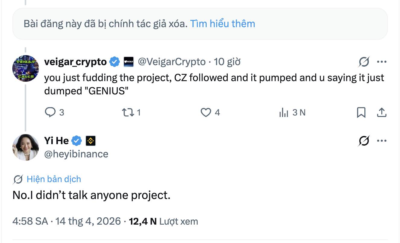Dự án được CZ hậu thuẫn Genius gây tranh cãi sau TGE, vướng nghi vấn wash trading và scam airdrop插图3 Dự án được CZ hậu thuẫn Genius gây tranh cãi sau TGE, vướng nghi vấn wash trading và scam airdrop插图3