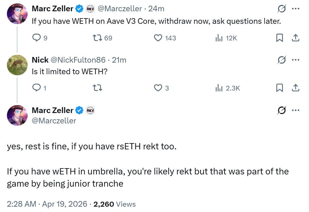 Kelp DAO bị hack 293 triệu USD, liên đới sang Aave插图1