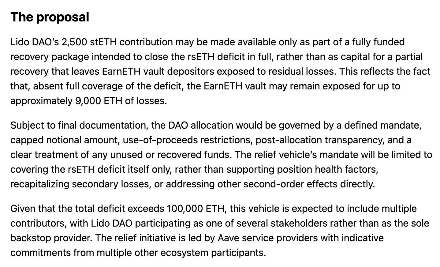 Các dự án DeFi chung tay cùng Aave khắc phục "nợ xấu" từ vụ hack Kelp DAO插图4