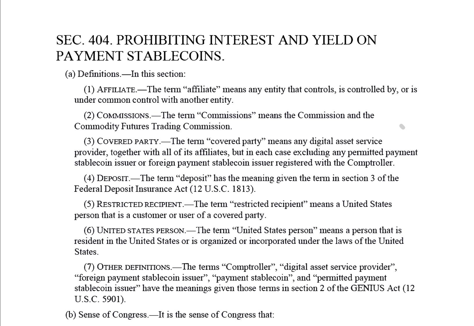 CLARITY Act đạt thỏa thuận về stablecoin yield, gỡ nút thắt để được thông qua插图1