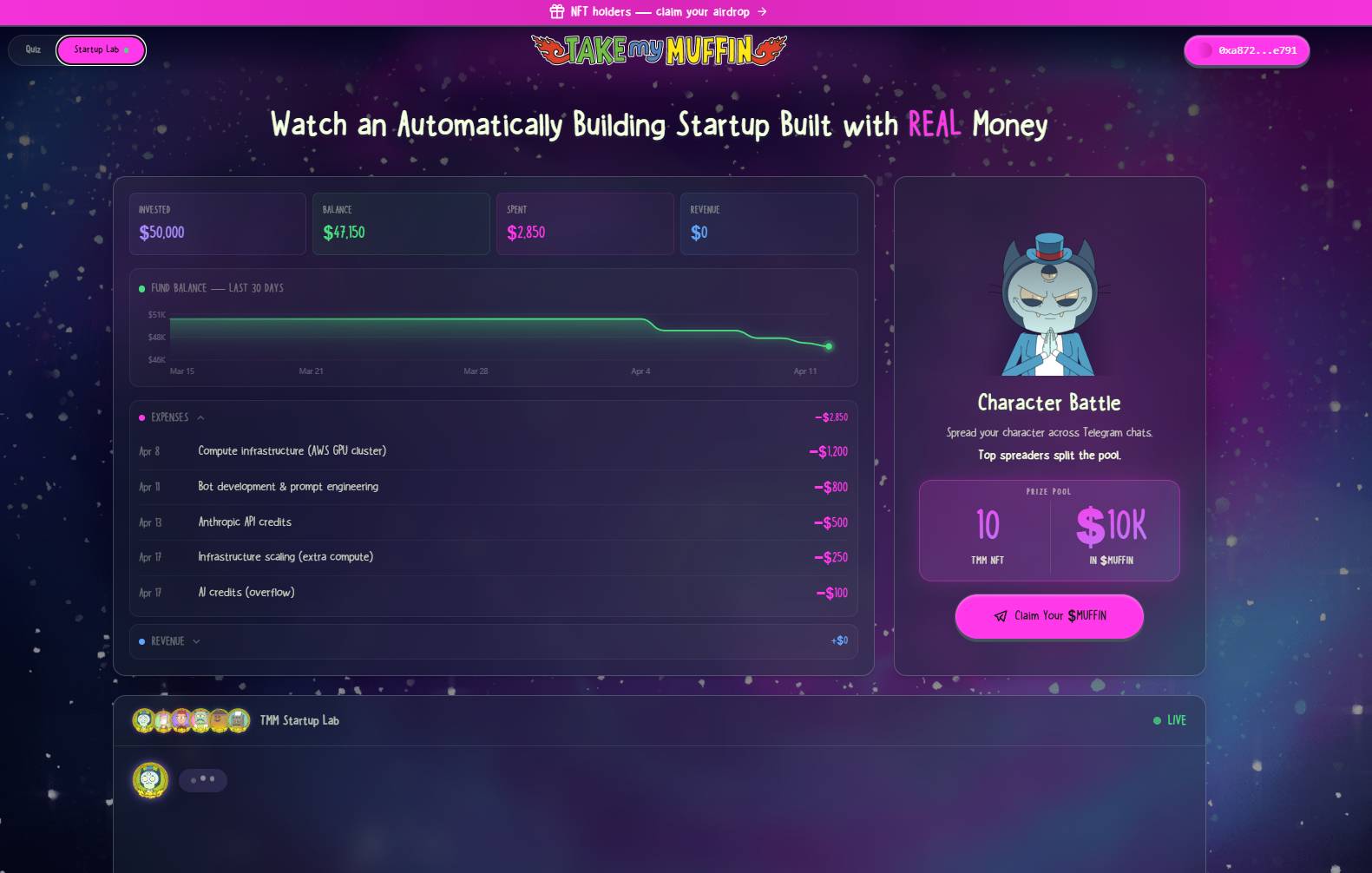 Take My Muffin là gì? Dự án nền tảng quiz Web3 tương tác về startup và blockchain插图2