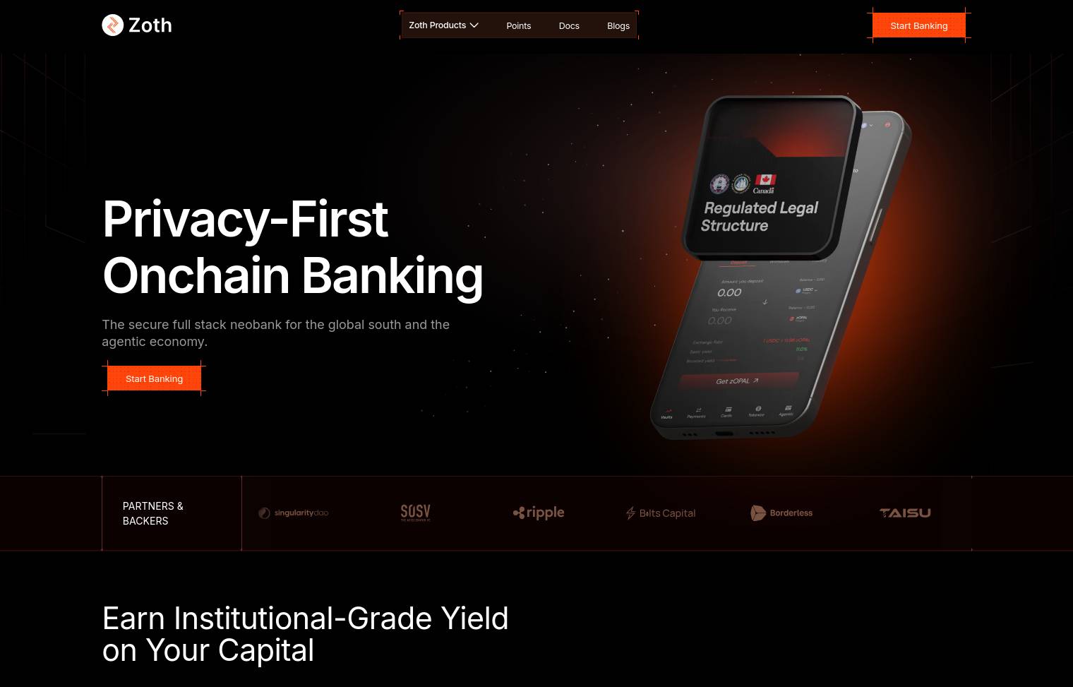 Zoth (ZOTH) là gì? Tìm hiểu về neobank tập trung vào quyền riêng tư và tuân thủ插图1
