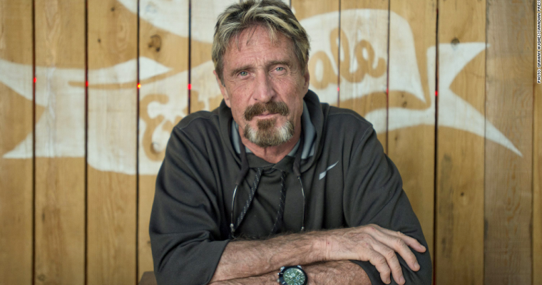 John Mcafee ngưng “share kèo” ICO vì bị SEC đe dọa