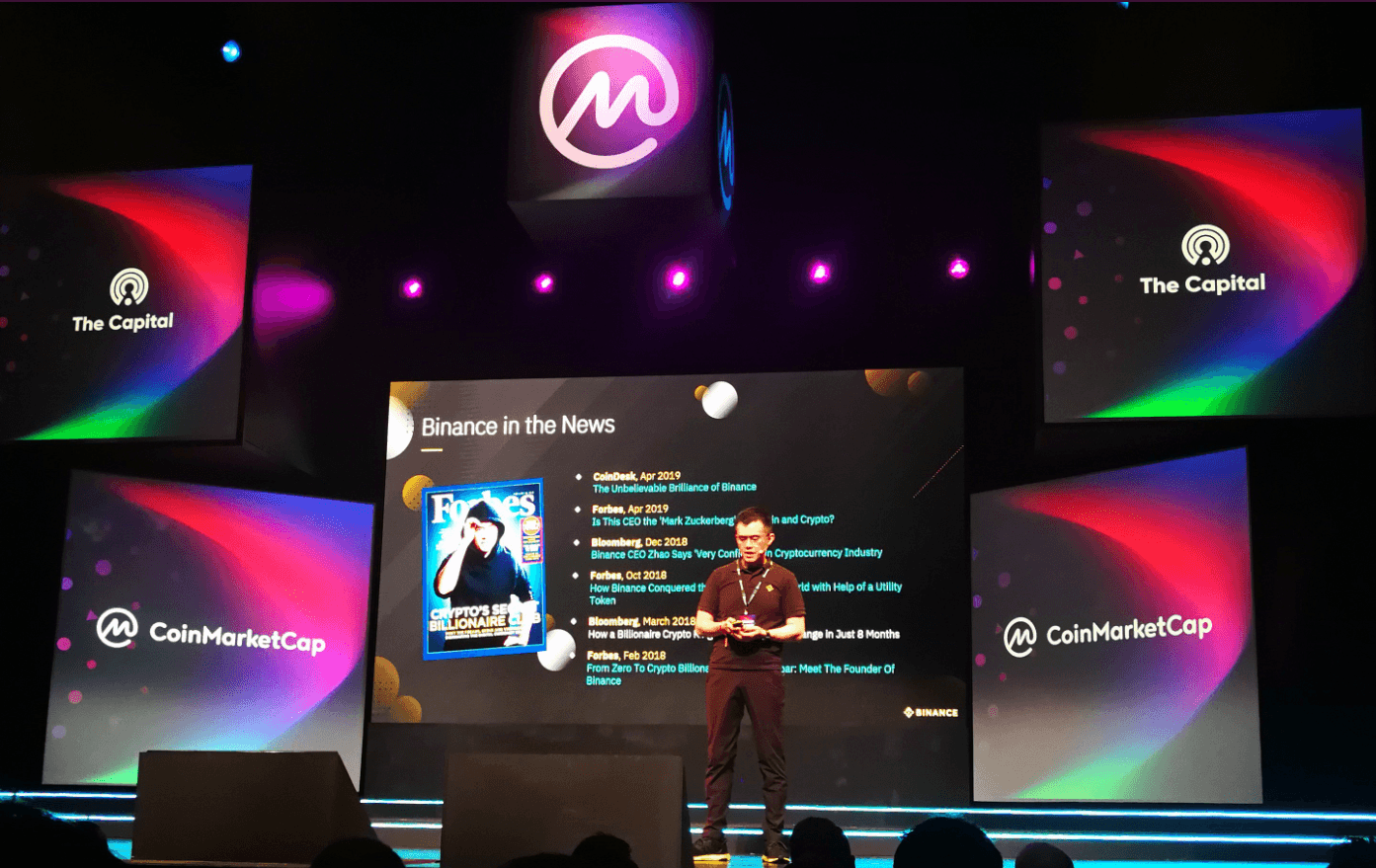 CZ góp mặt trong sự kiện "The Capital" của Coinmarketcap