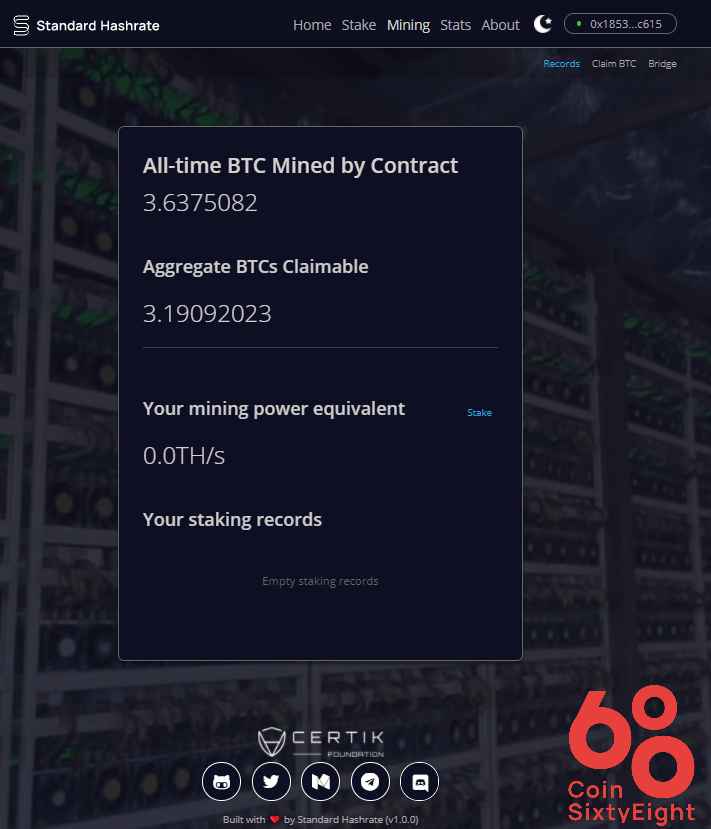 giới thiệu về dự án bítcoin standard hashrate token