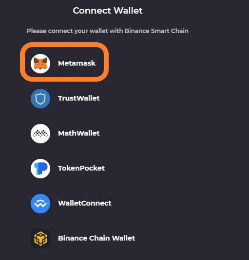 kết nối ví MetaMask
